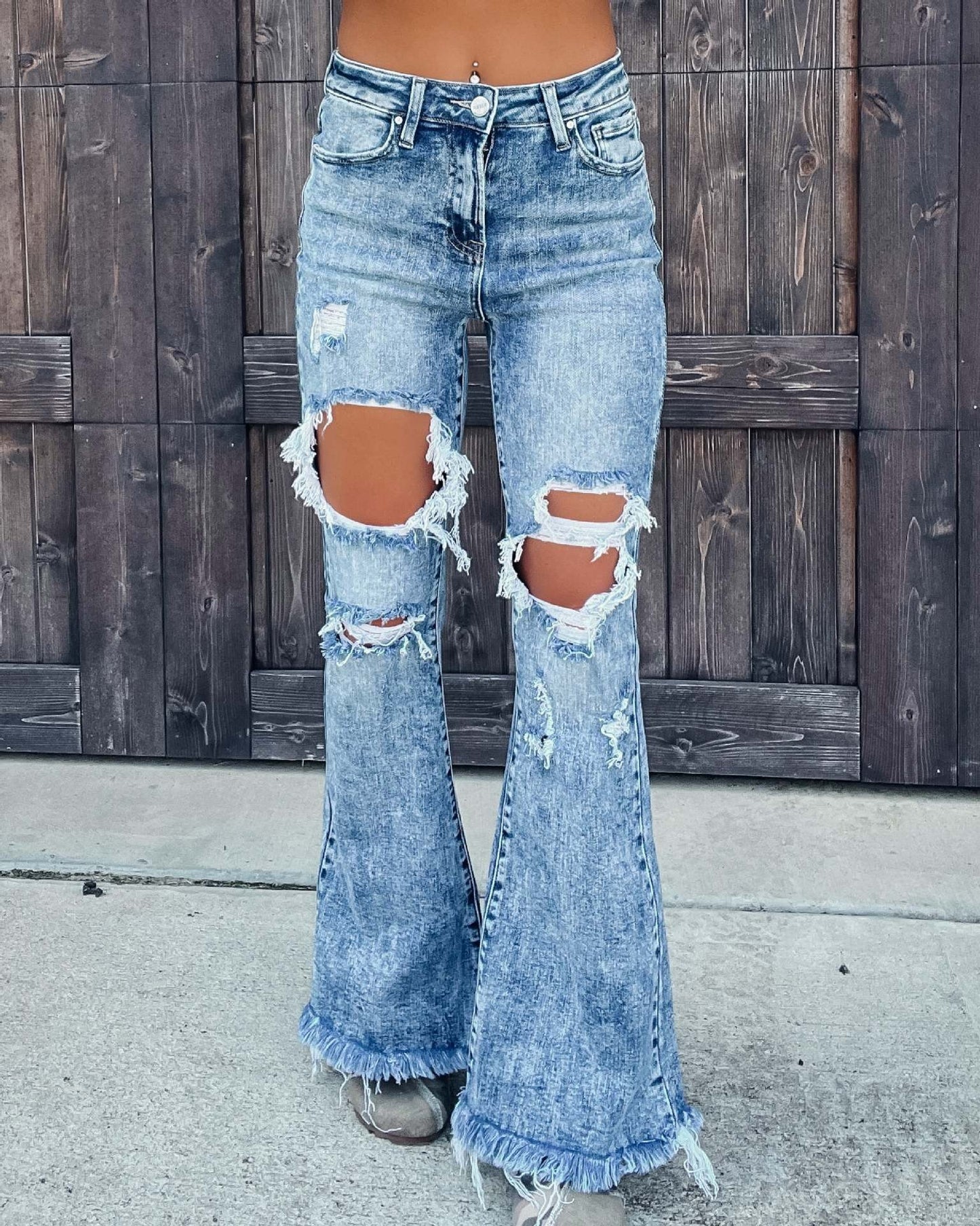 New Jeans Women's Speed n Broken Tassel Jeans