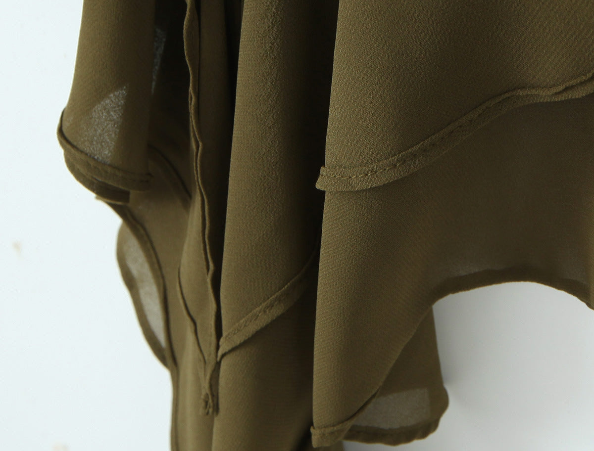 Layered Asymmetric Sling Dress Women's