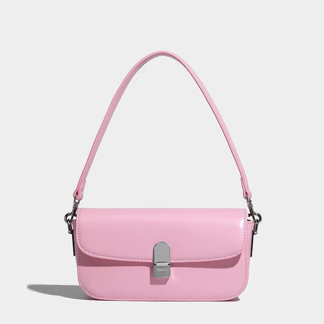 Fashion Women's Denim Shoulder Bag Blue Small Underarm Clutch Handbag Simple Stylish Flap Crossbody Purse