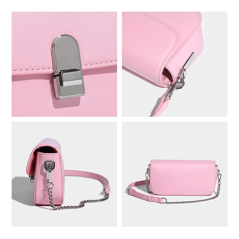 Fashion Women's Denim Shoulder Bag Blue Small Underarm Clutch Handbag Simple Stylish Flap Crossbody Purse