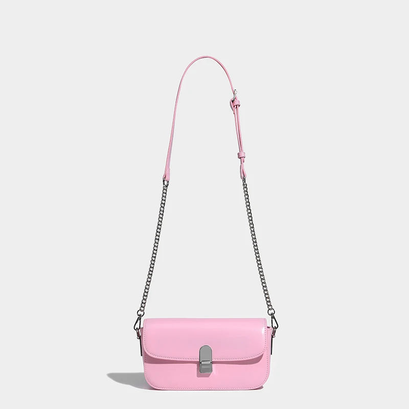 Fashion Women's Denim Shoulder Bag Blue Small Underarm Clutch Handbag Simple Stylish Flap Crossbody Purse
