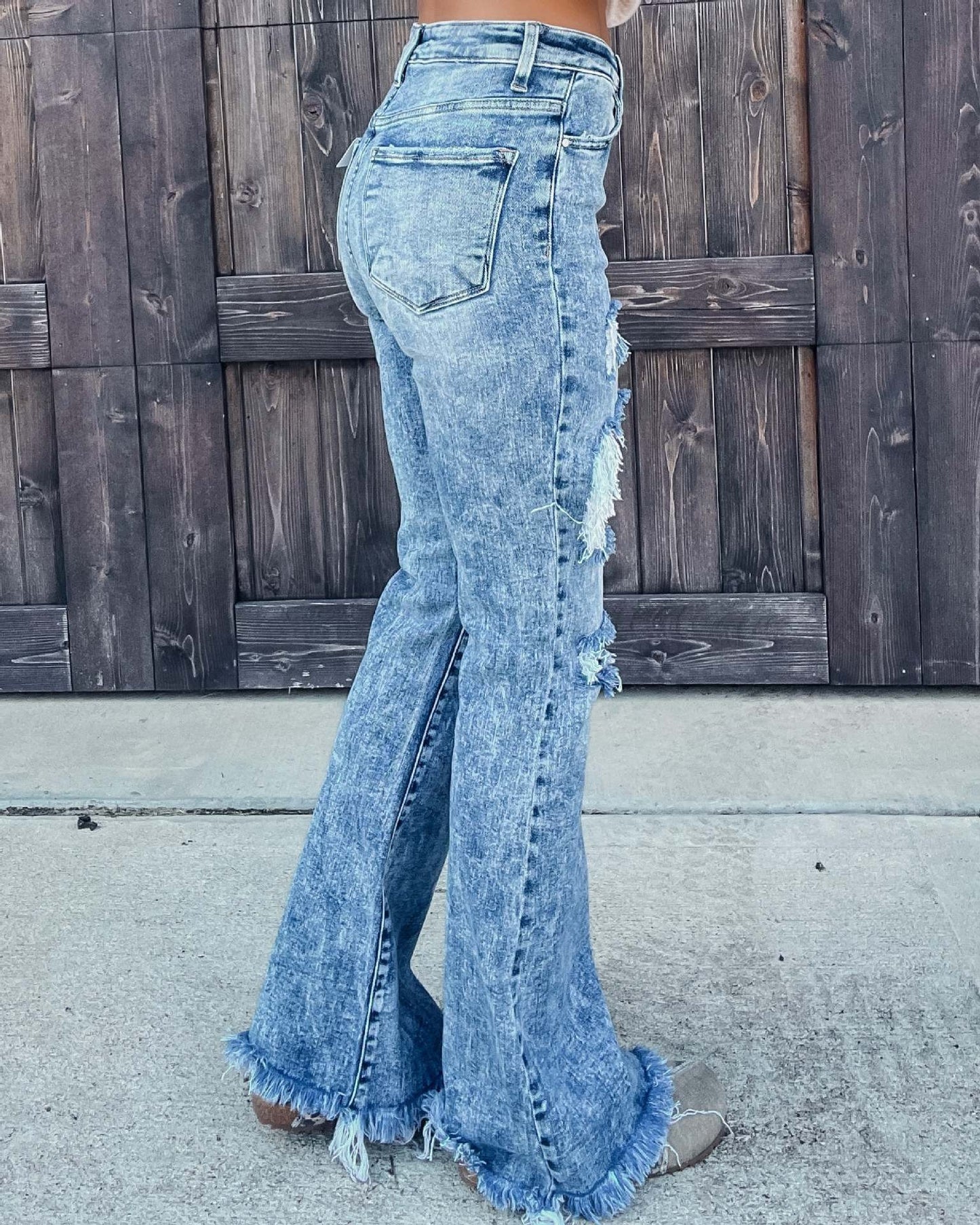 New Jeans Women's Speed n Broken Tassel Jeans