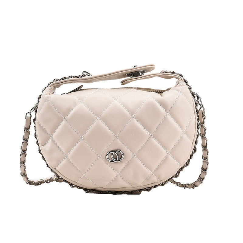 Rhombus Chain Shoulder Handbag