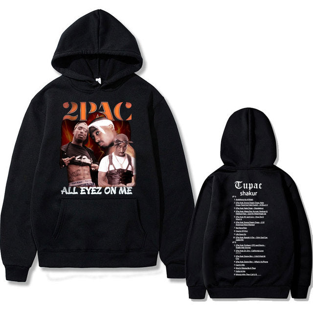 Rapper Tupac 2pac Hip Hop Hoodie Men and Women Oversized Hoodie