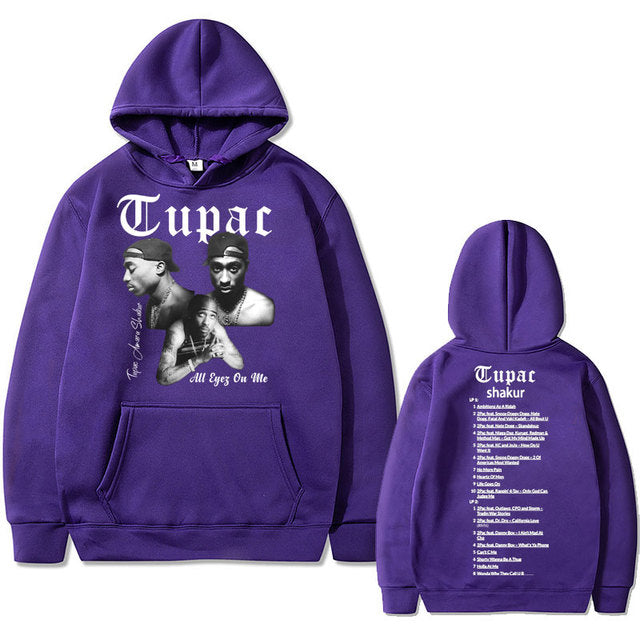Rapper Tupac 2pac Hip Hop Hoodie Men and Women Oversized Hoodie