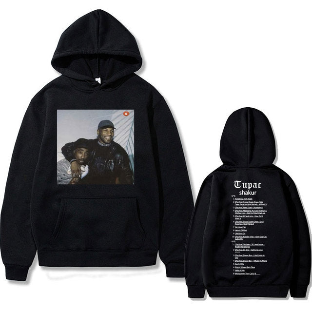 Rapper Tupac 2pac Hip Hop Hoodie Men and Women Oversized Hoodie