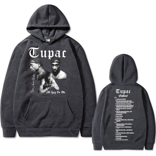 Rapper Tupac 2pac Hip Hop Hoodie Men and Women Oversized Hoodie