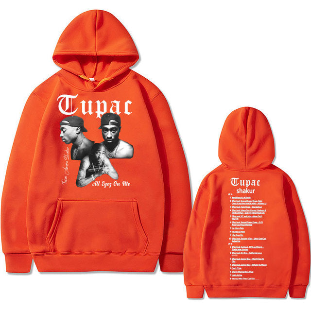 Rapper Tupac 2pac Hip Hop Hoodie Men and Women Oversized Hoodie