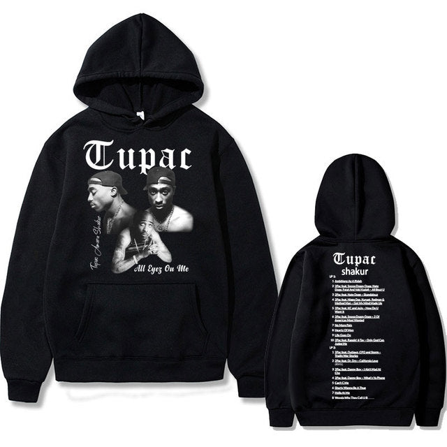 Rapper Tupac 2pac Hip Hop Hoodie Men and Women Oversized Hoodie