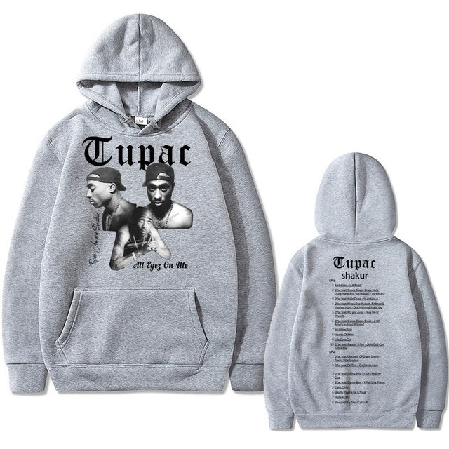 Rapper Tupac 2pac Hip Hop Hoodie Men and Women Oversized Hoodie