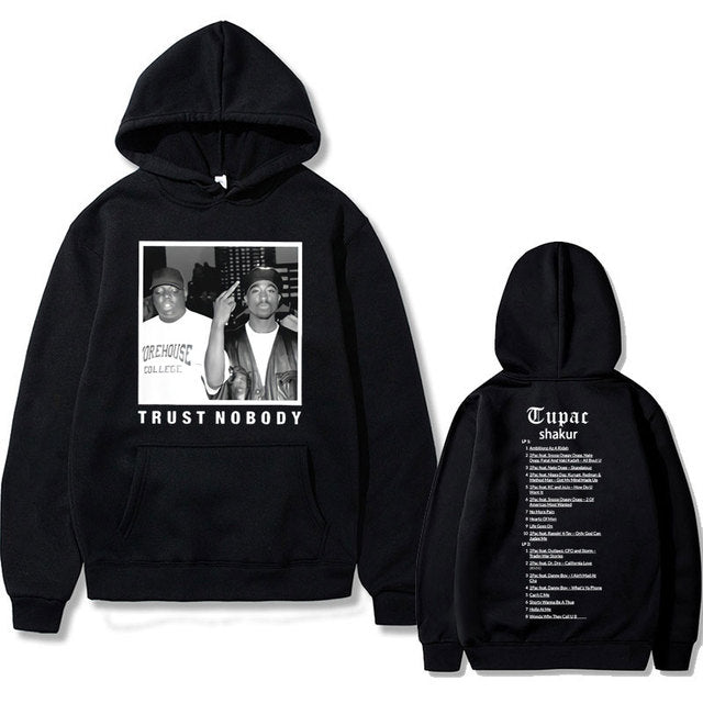 Rapper Tupac 2pac Hip Hop Hoodie Men and Women Oversized Hoodie