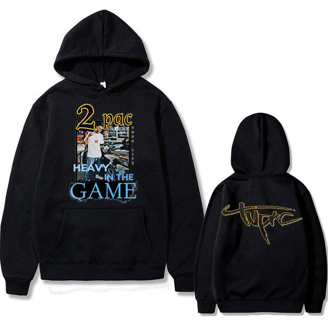 Rapper Tupac 2pac Hip Hop Hoodie Men and Women Oversized Hoodie