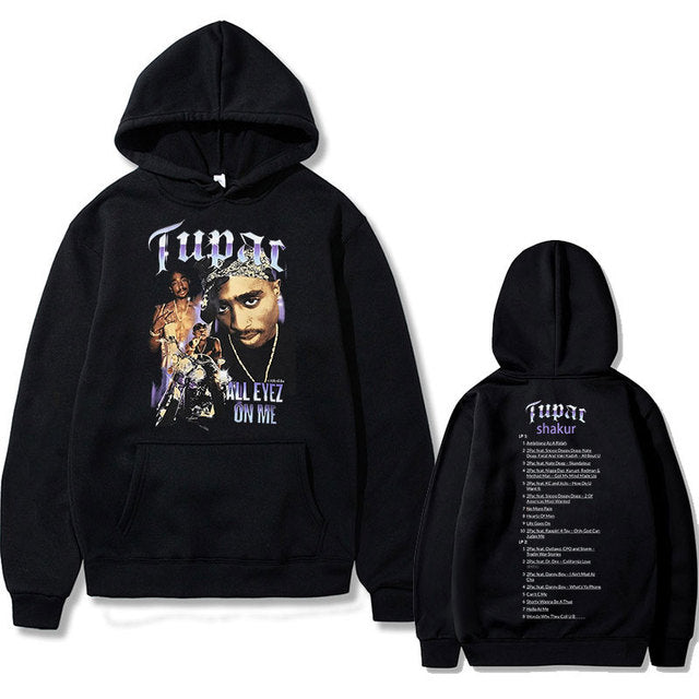 Rapper Tupac 2pac Hip Hop Hoodie Men and Women Oversized Hoodie