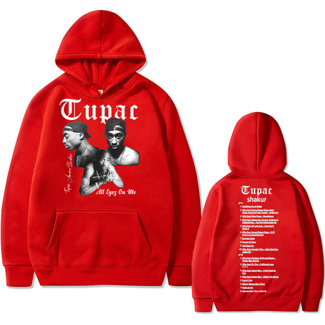 Rapper Tupac 2pac Hip Hop Hoodie Men and Women Oversized Hoodie