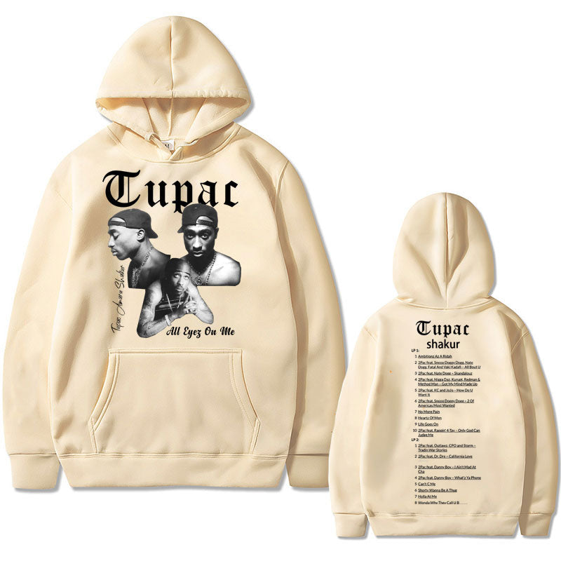 Rapper Tupac 2pac Hip Hop Hoodie Men and Women Oversized Hoodie