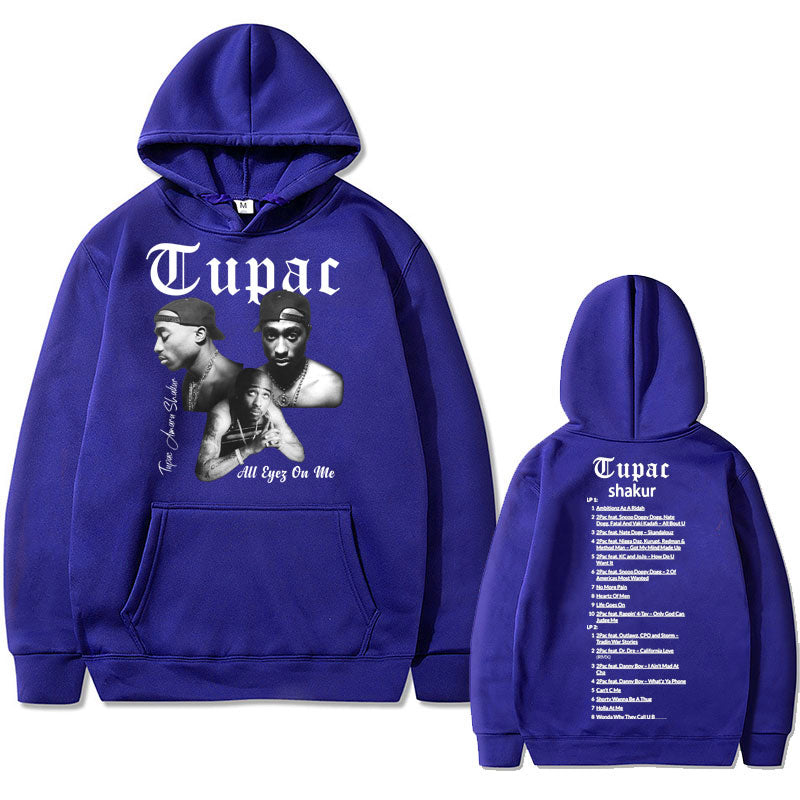 Rapper Tupac 2pac Hip Hop Hoodie Men and Women Oversized Hoodie