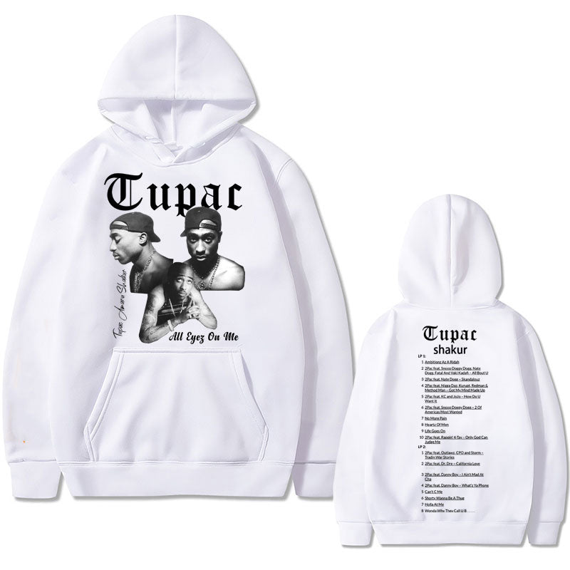 Rapper Tupac 2pac Hip Hop Hoodie Men and Women Oversized Hoodie