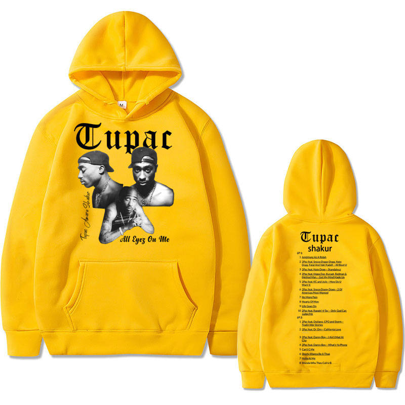 Rapper Tupac 2pac Hip Hop Hoodie Men and Women Oversized Hoodie