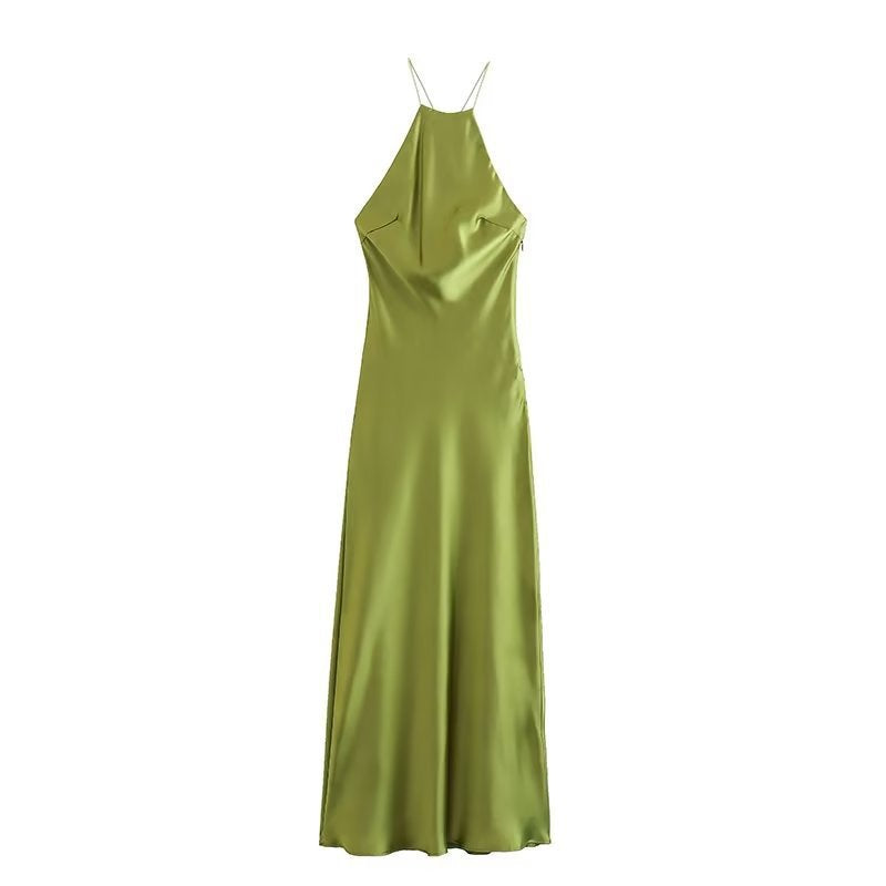 Sling Silk Satin Texture Dress