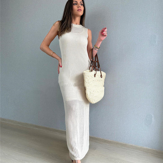 Women's Spring And Summer Beach Knitted Dress