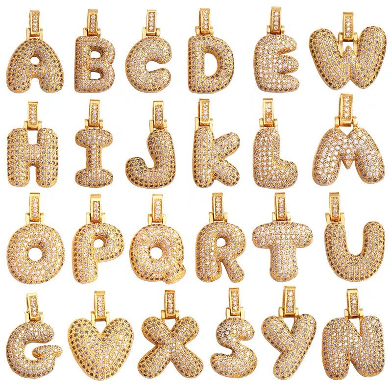 Rap Fashion Fat Letter Pendant Parts