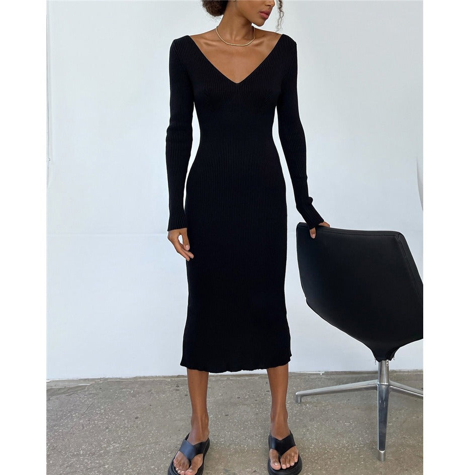 Pleated A-line Midi Long Dresses