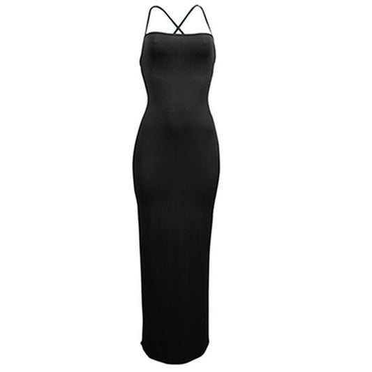 Sexy Club Long Maxi Dress Women Clothes Summer Elegant Backless Bandage Party Dresses Casual Bodycon Dress