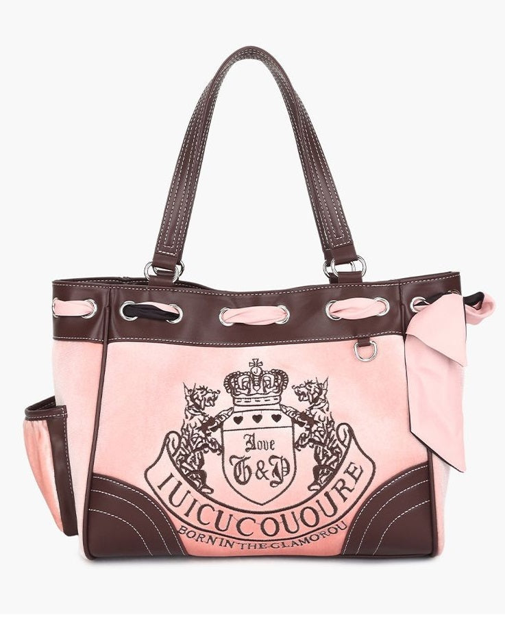 Velvet juicy couture shoulder bag