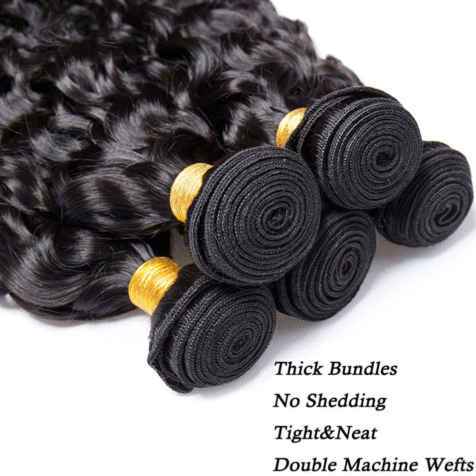 Water Wave Bundles Brazilian Human Hair Weave