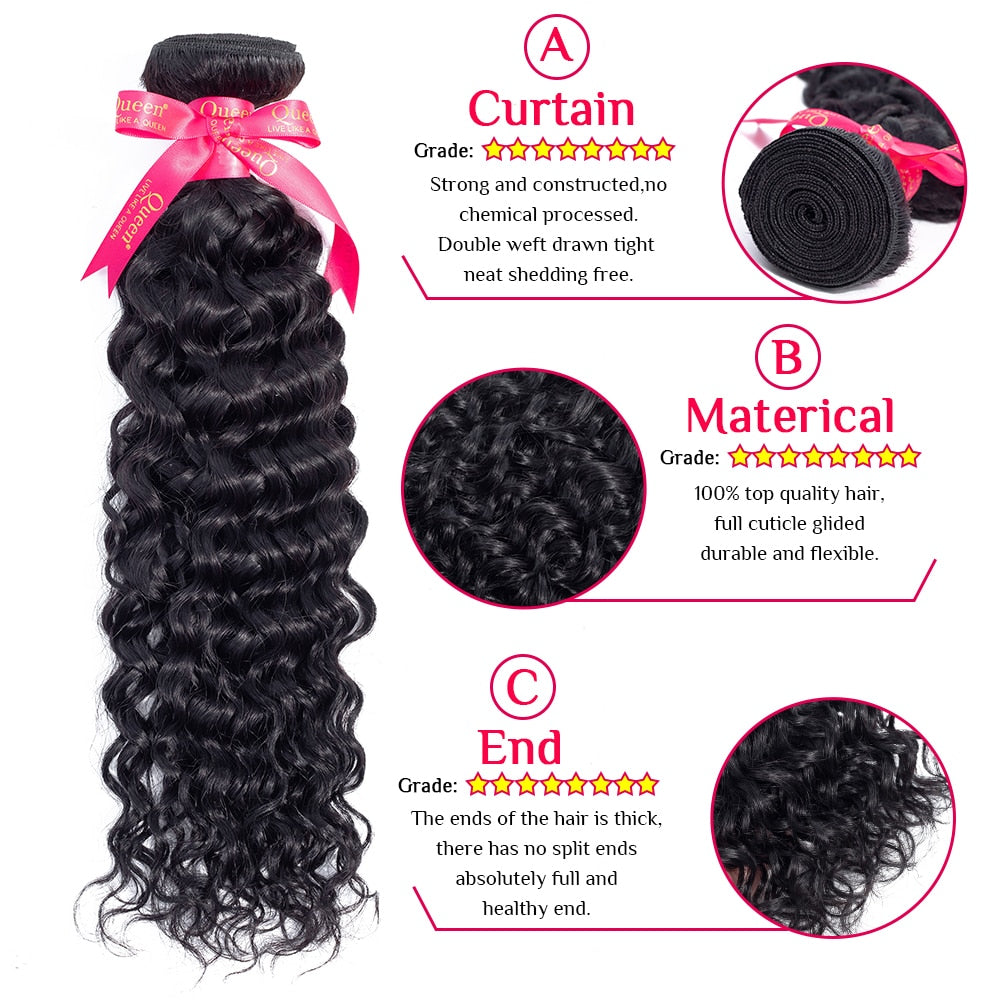 Water Wave Bundles Brazilian Hair Remy Hair