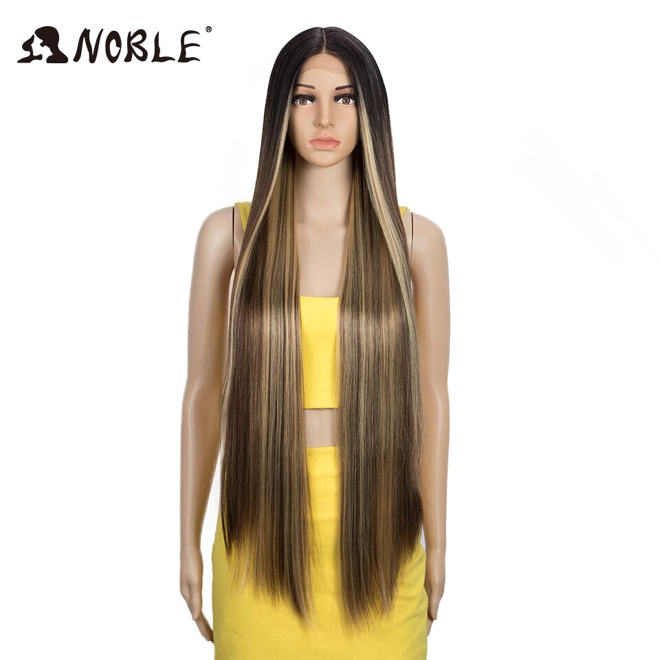 Long Straight Synthetic Lace Wig 38 Inch