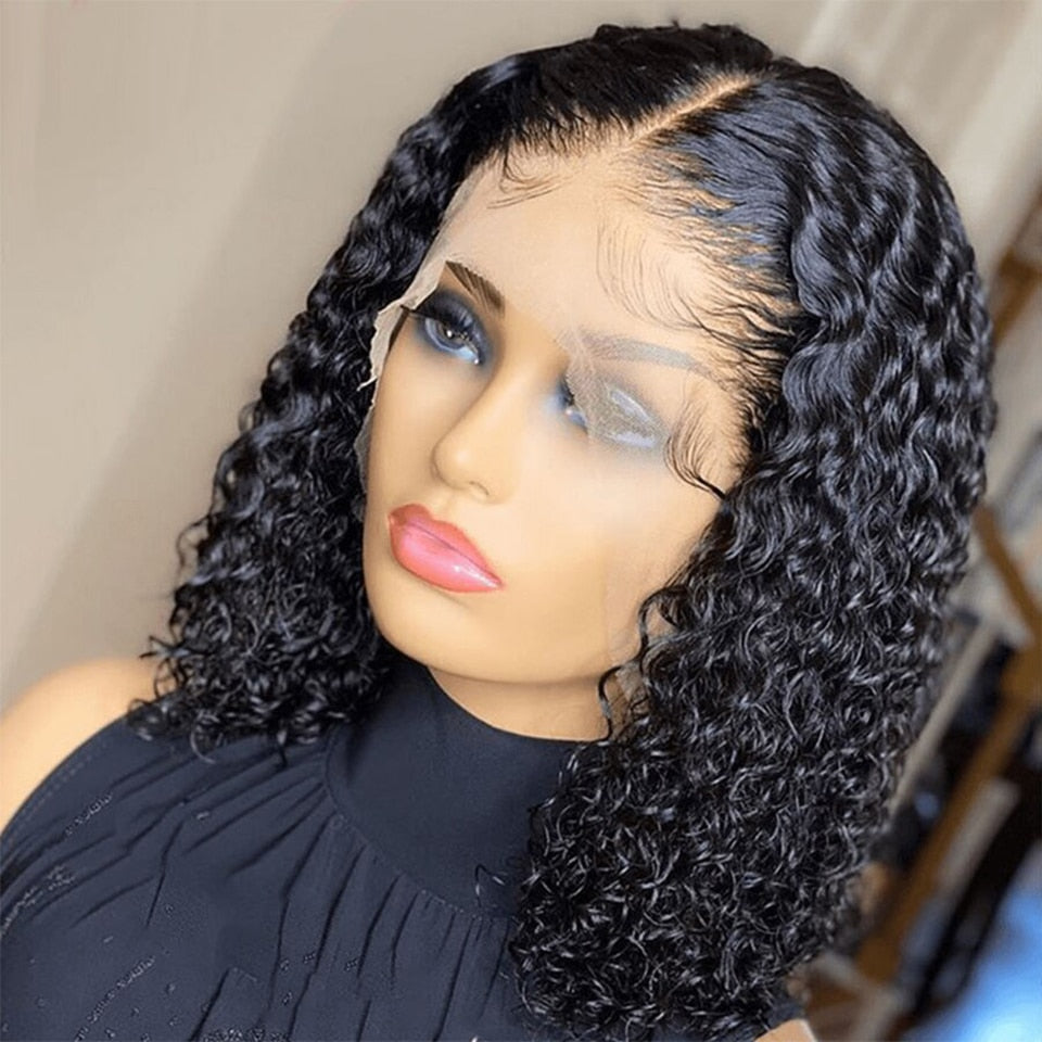 Brazilian Deep Wave Lace Front Wig Wet And Wavy Lace Frontal Human Hair