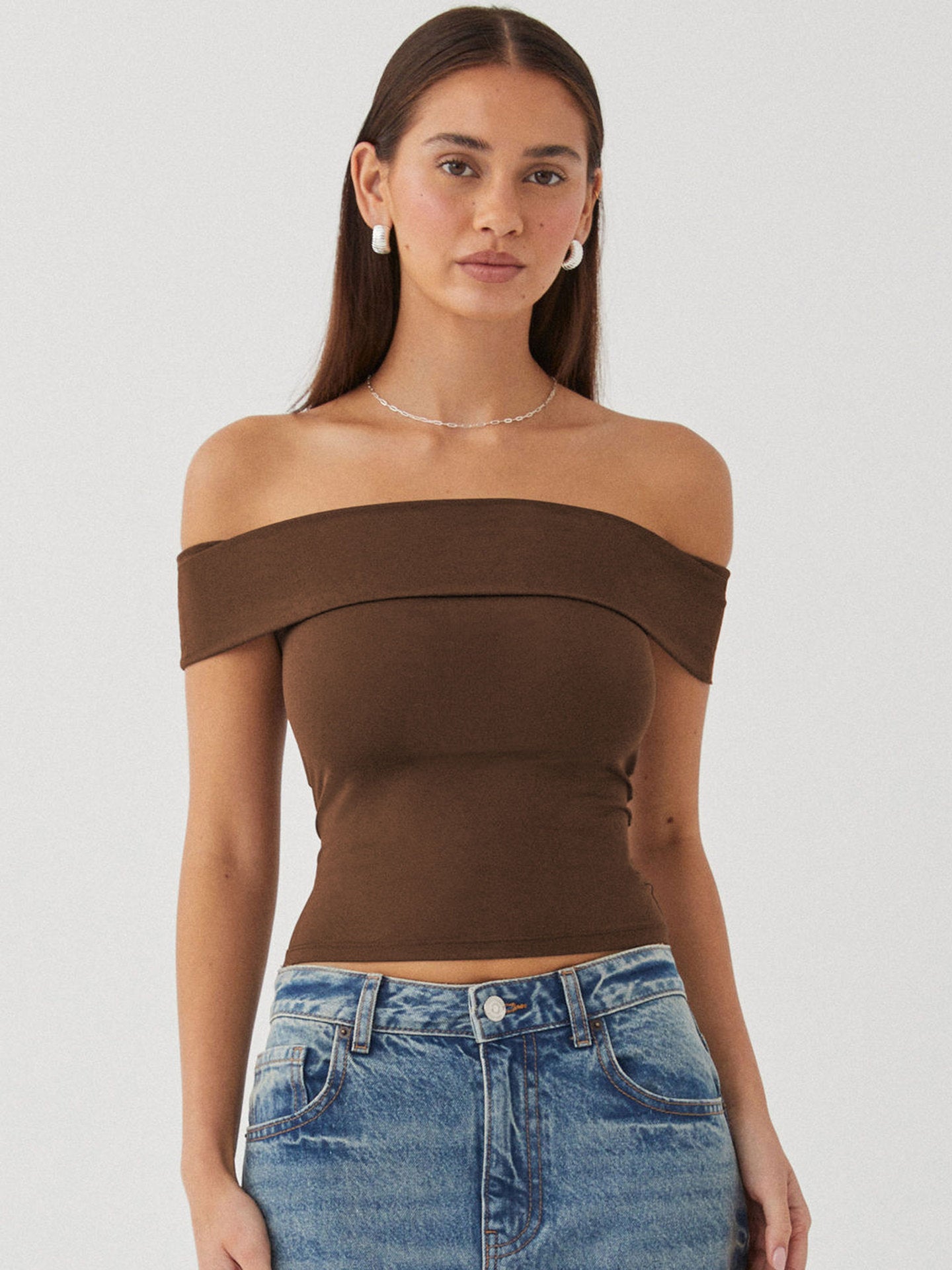 New Tube Top Sexy T-shirt Off-shoulder Hot Girl Pure Desire Style Top For Women