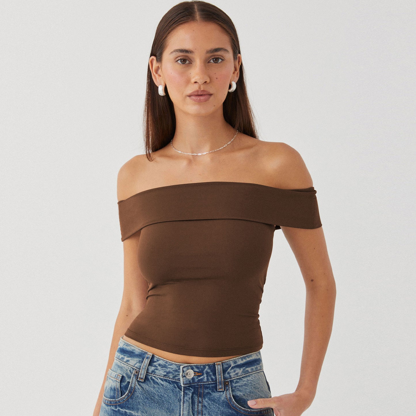 New Tube Top Sexy T-shirt Off-shoulder Hot Girl Pure Desire Style Top For Women