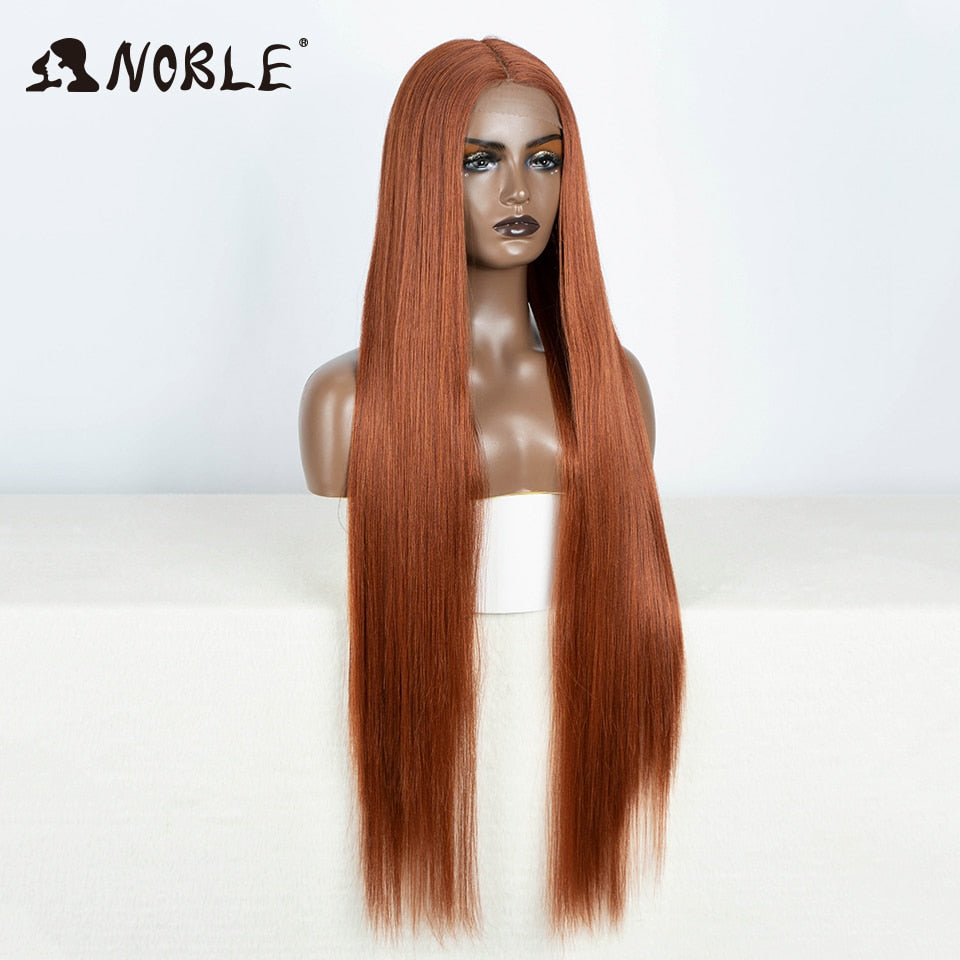 Long Straight Synthetic Lace Wig 38 Inch