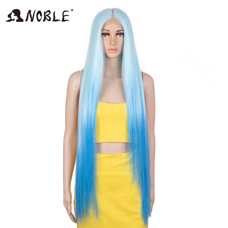 Long Straight Synthetic Lace Wig 38 Inch