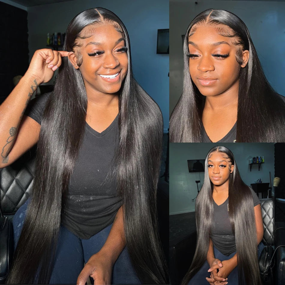 Straight Lace Human Hair Wig HD Transparent 13x4 360 Lace Frontal Wig