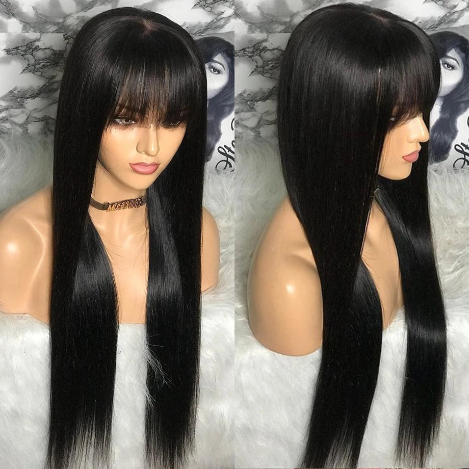 40 Inches Straight  Wig With Bangs