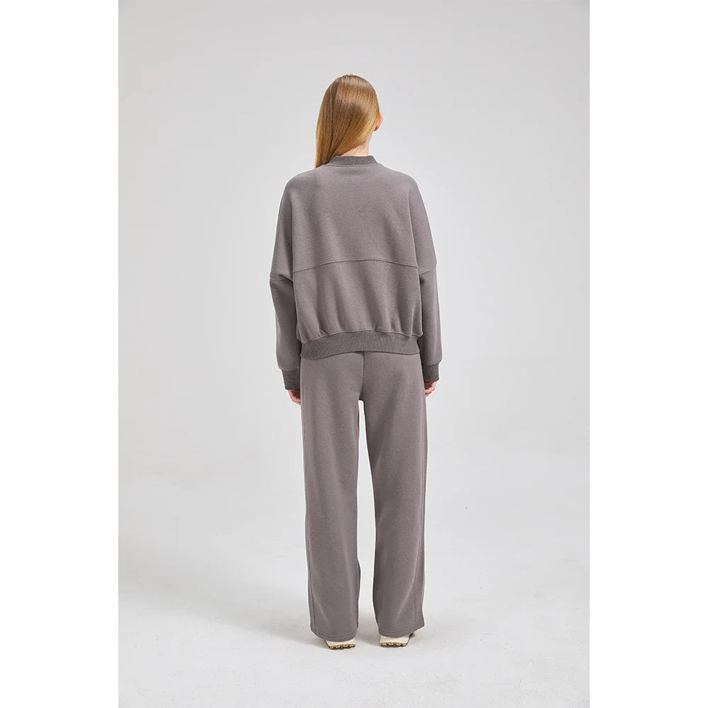 Long flare leg pants with matching Hoodie