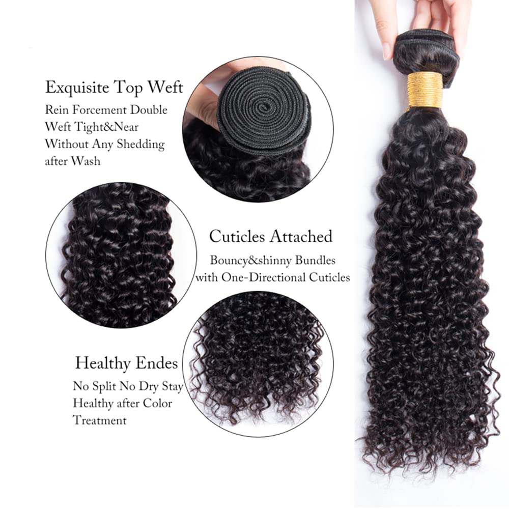 Raw Brazilian Hair Bundles Kinky Curly Human Hair