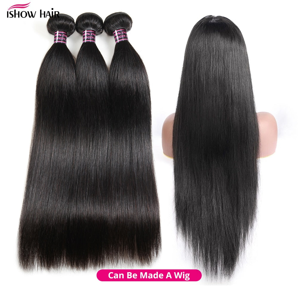 Straight Human Hair Bundles 28 30inch  Sew In Hair Bundles