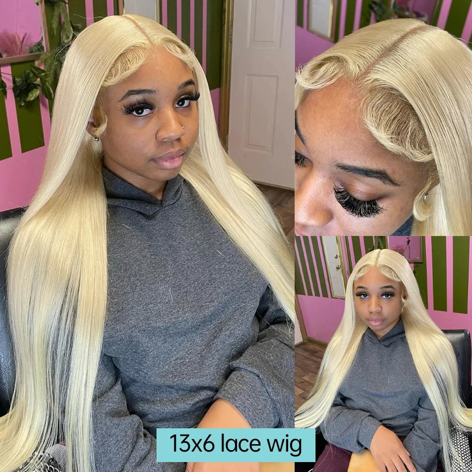 Lace Frontal Wig Human Hair in the colour Honey blonde