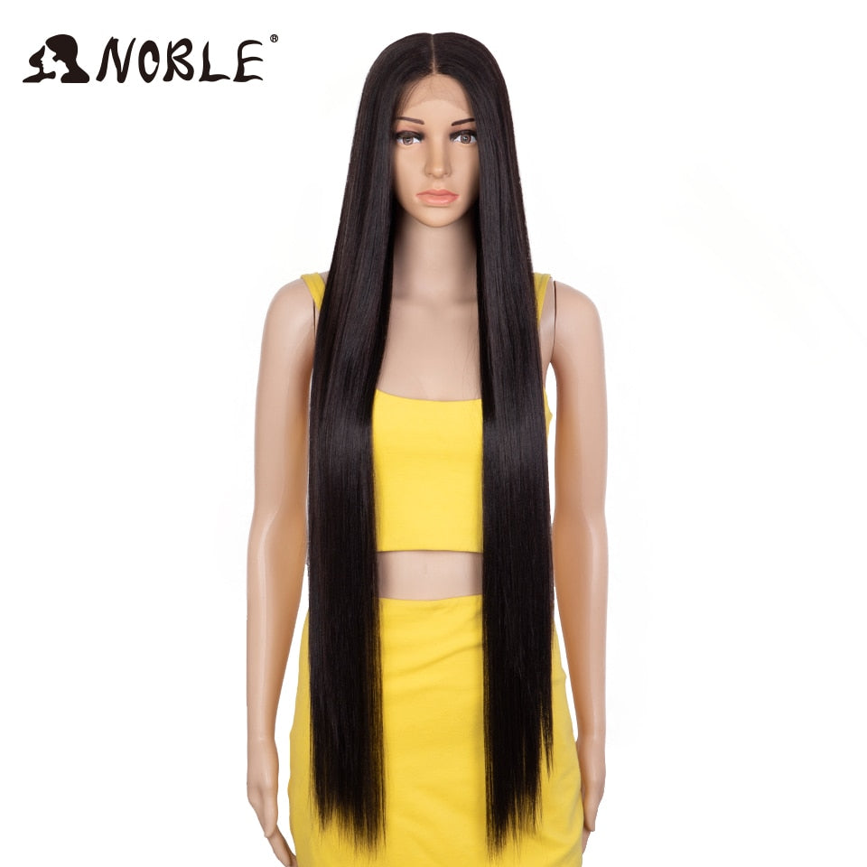 Long Straight Synthetic Lace Wig 38 Inch