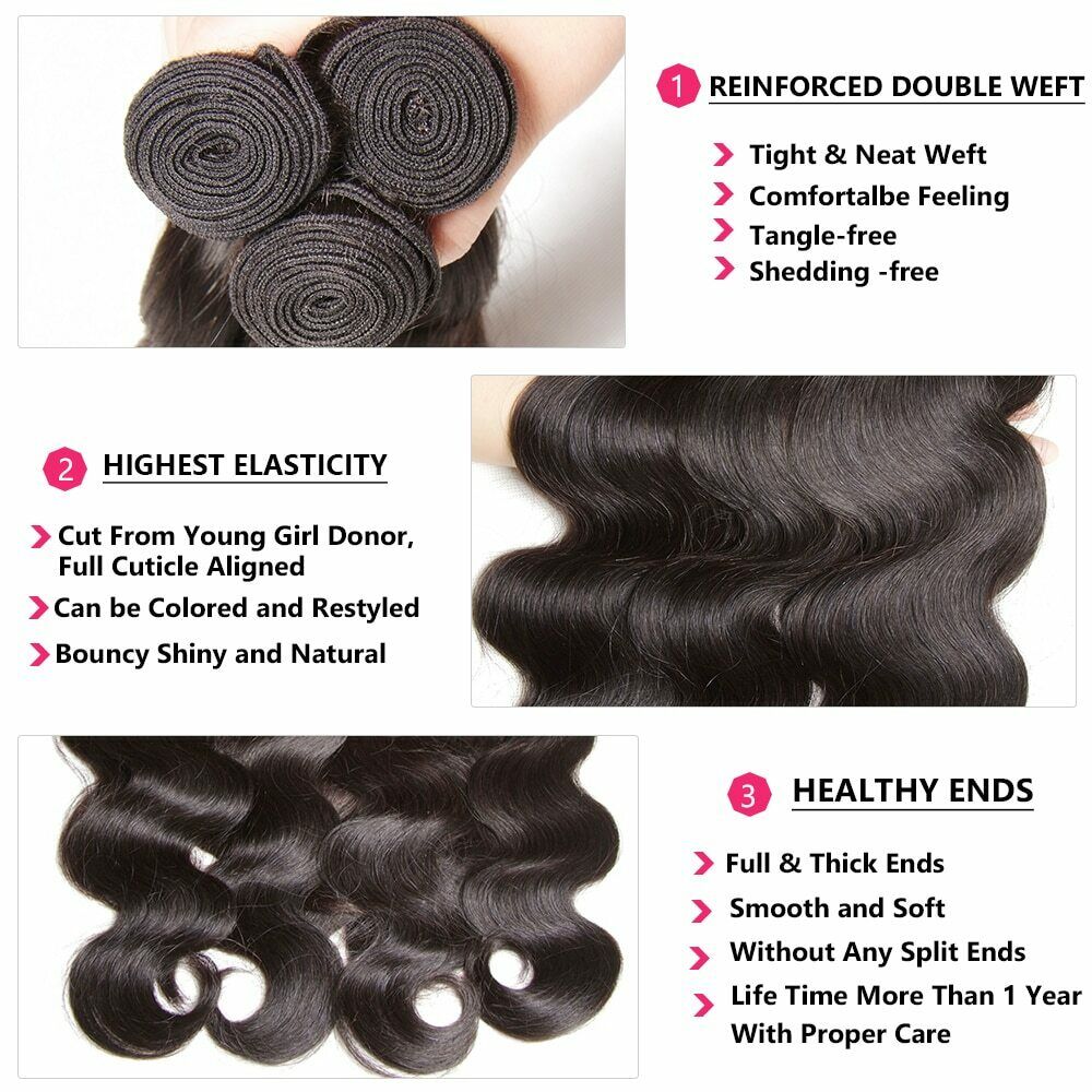 Body Wave Bundles Brazilian Hair extensions