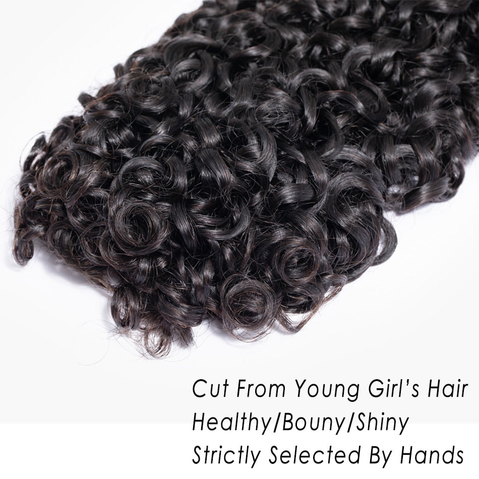 Small Spirals Curly Bundles Brazilian  Kinky Curly Human Hair