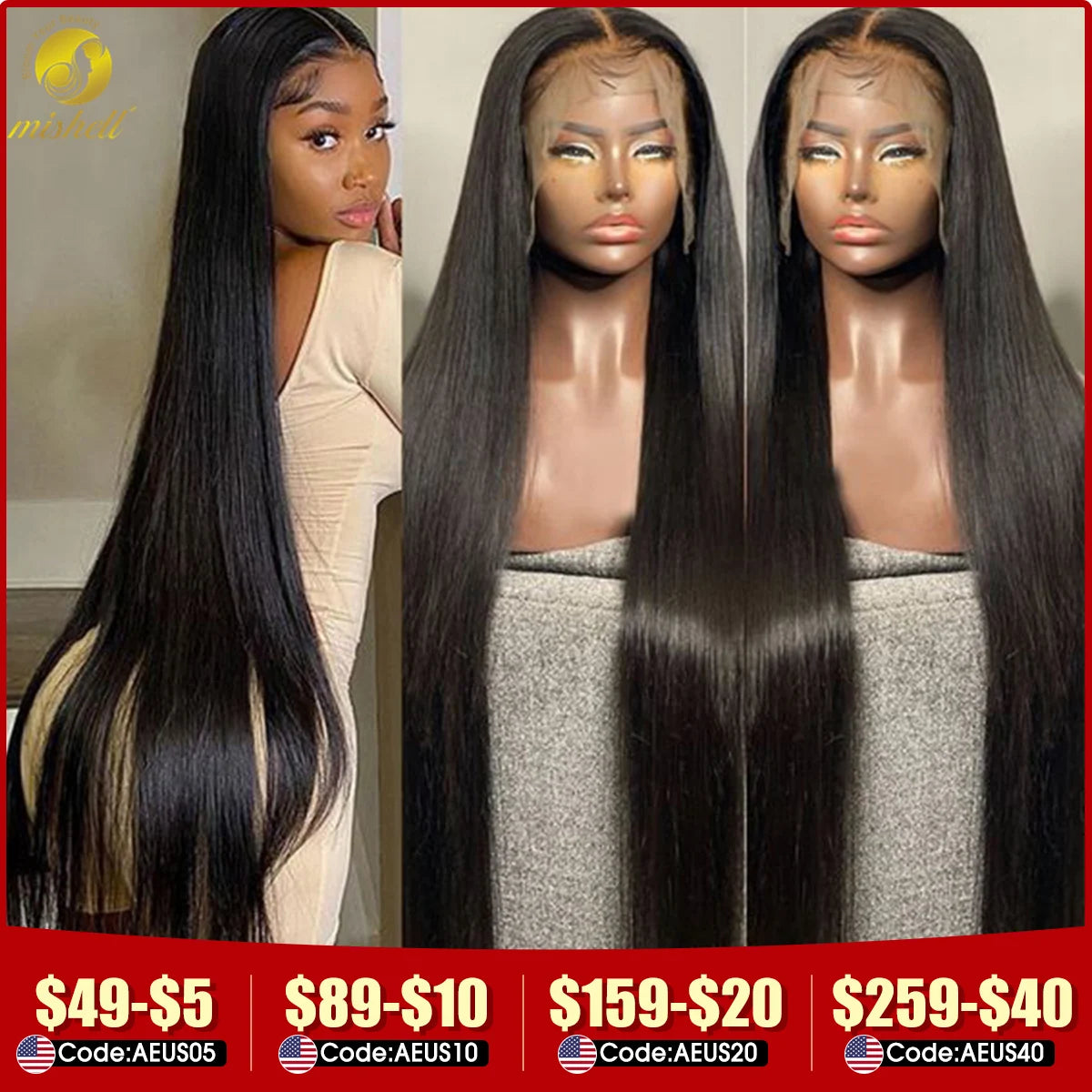 Straight Lace Human Hair Wig HD Transparent 13x4 360 Lace Frontal Wig