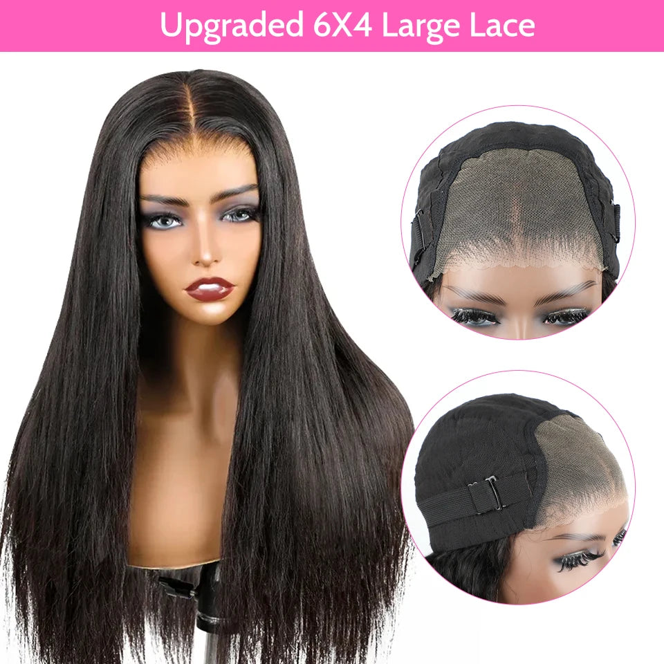 Glueless Wig Human Hair Straight and Preplucked