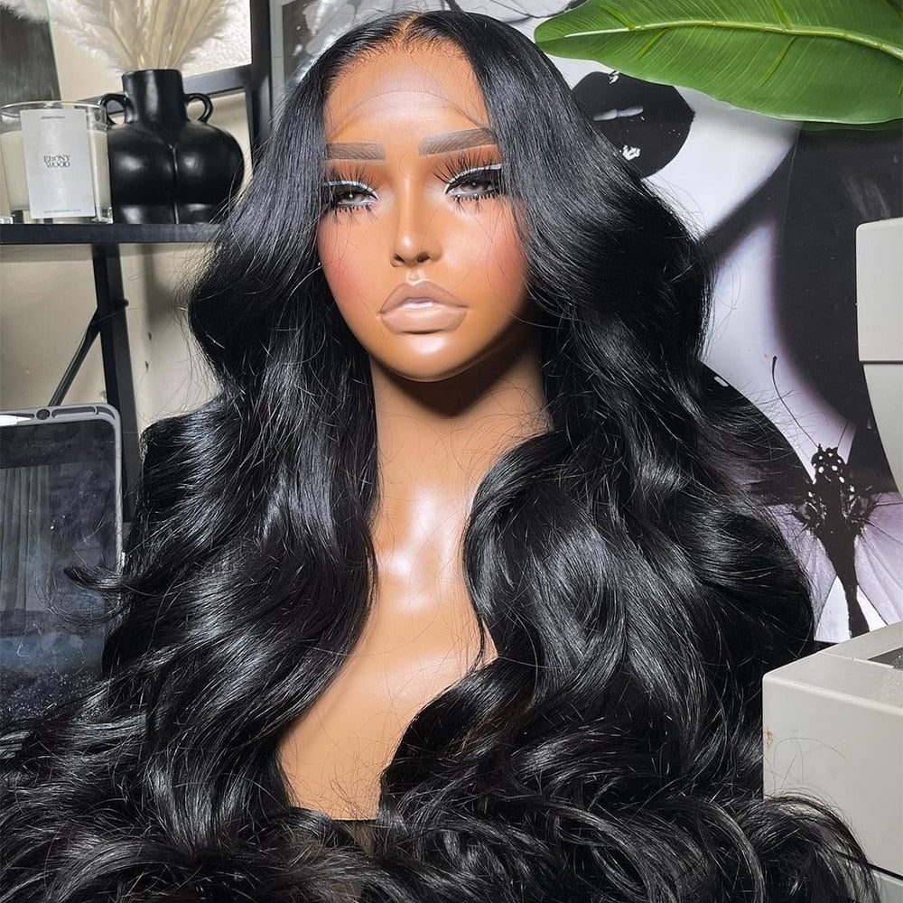 30inch Body Wave Lace Front Wig 4x4 Lace Closure Wig HD Lace Frontal