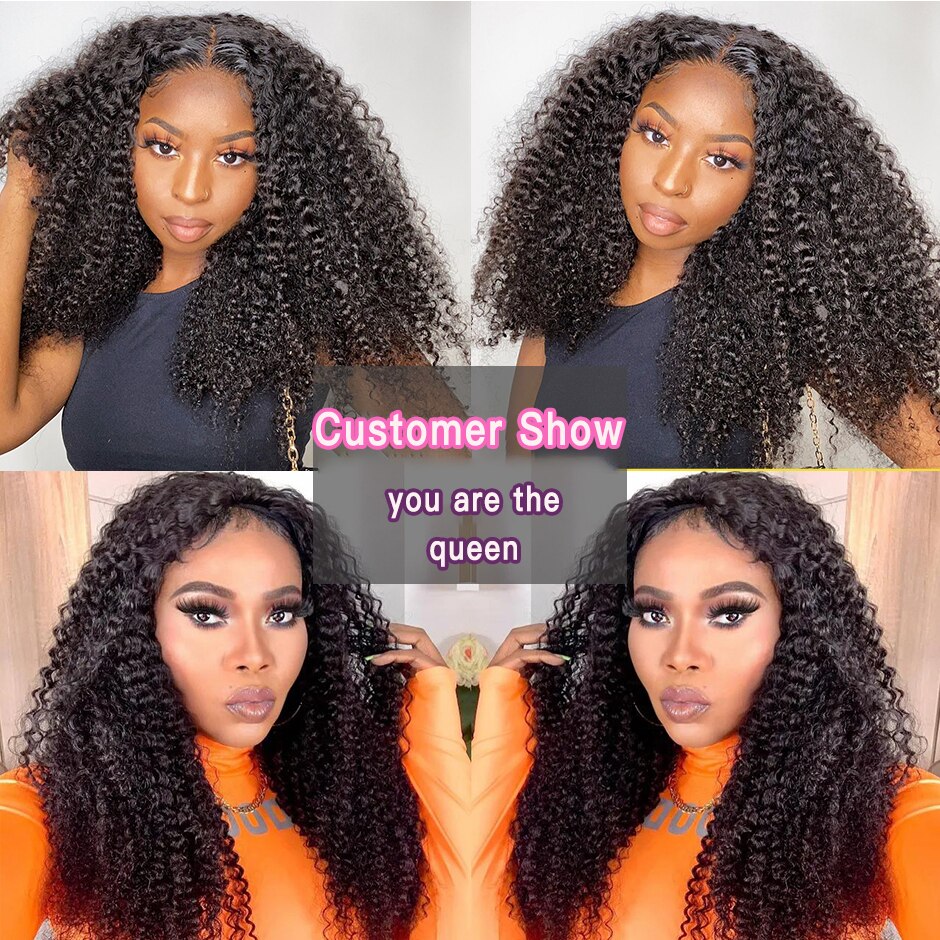 Kinky Curly Human Hair Bundles 10A Brazilian Raw Hair Bundles Unprocessed Deep Curly Hair Weaving Salon Wholesale Hair Extension