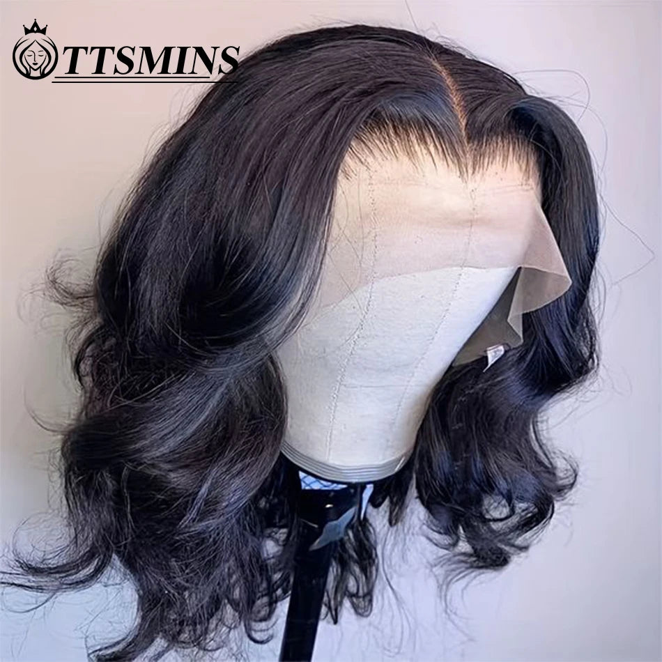 Bob Wig Human Hair Loose Body Wave Lace Front  Human Hair